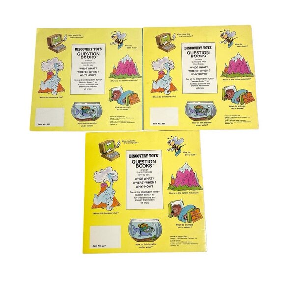 Lot Of 3 Vintage Discovery Toys Question Book Set Series Paperback - Picture 4 of 5